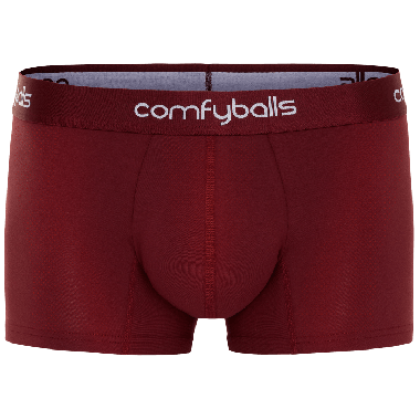Comfyballs extra lichte sportboxer, rood korte pijpen