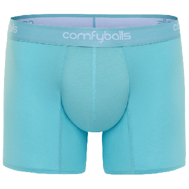 Sky Blue Long Comfyballs, superzachte boxershort