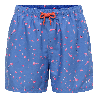 Zwembroek met pouch, Comfyballs blue flamingo
