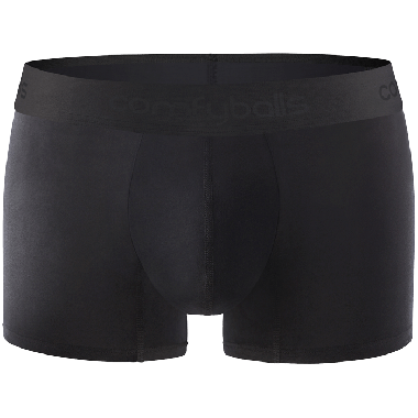 Comfyballs Underwear, Cotton Ghost Black Regular Boxershort