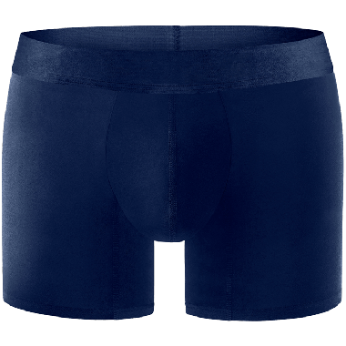 Comfyballs Underwear, Cotton Navy No Show Long Boxershort