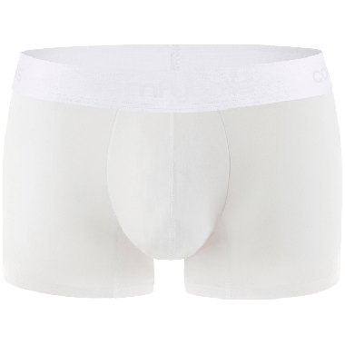 Comfyballs Underwear, Cotton Ghost White Regular boxershort, witte katoenen boxer kort
