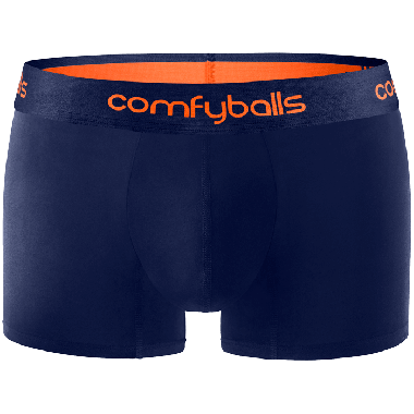 Comfyballs Underwear, Cotton Navy Tangerine Regular boxershort
