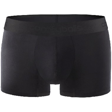 Comfyballs Underwear, Cotton Ghost Black Regular Boxershort