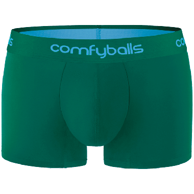 Comfyballs Underwear, Cotton Spruce Green Regular Boxershort