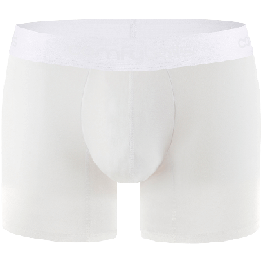 Comfyballs Underwear, Cotton Ghost White Long Boxershort