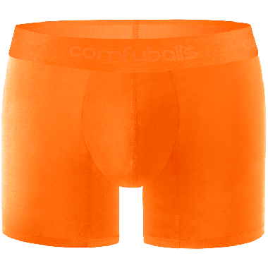 Comfyballs Underwear, Cotton Ghost Flame Orange Long Boxershort