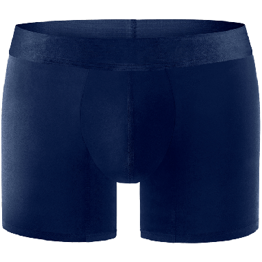 Comfyballs Underwear, Cotton Navy No Show Long Boxershort