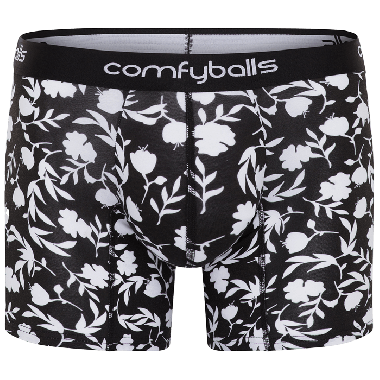 Comfyballs boxer lang, cotton mono floral long