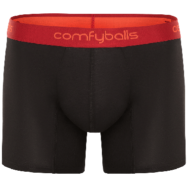 Comfyballs boxer, black dark rose, lang