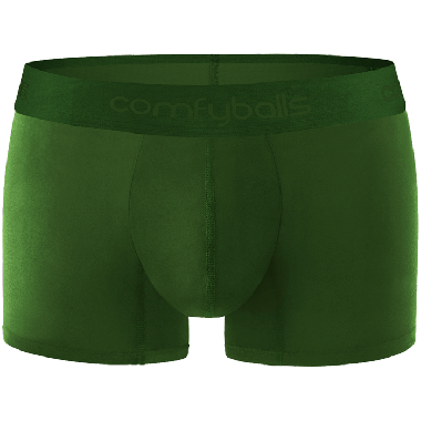 Comfyballs Underwear, Wood Ghost Olive Regular Boxershort.
Exclusief en luxe ondergoed met modal - tencel & packagefront